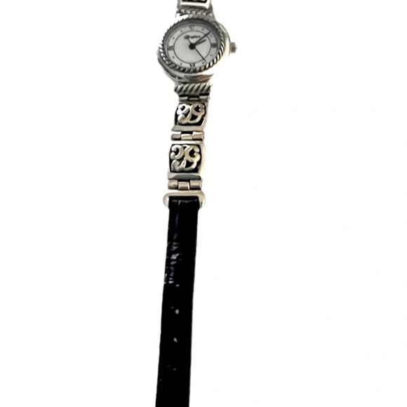 Brighton Camden 2-Tone Reversible Watch.  Black & Brown with new battery - Picture 2 of 10